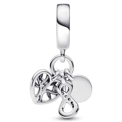 Imagen 2 del producto Charm Colgante Triple Infinito Familia Mujer