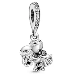 PANDORA - Charm Colgante En Plata Recien Casados Circonia Cub Mujer