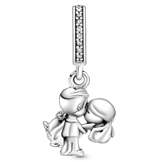 PANDORA - Charm Colgante En Plata Recien Casados Circonia Cub Mujer Pandora