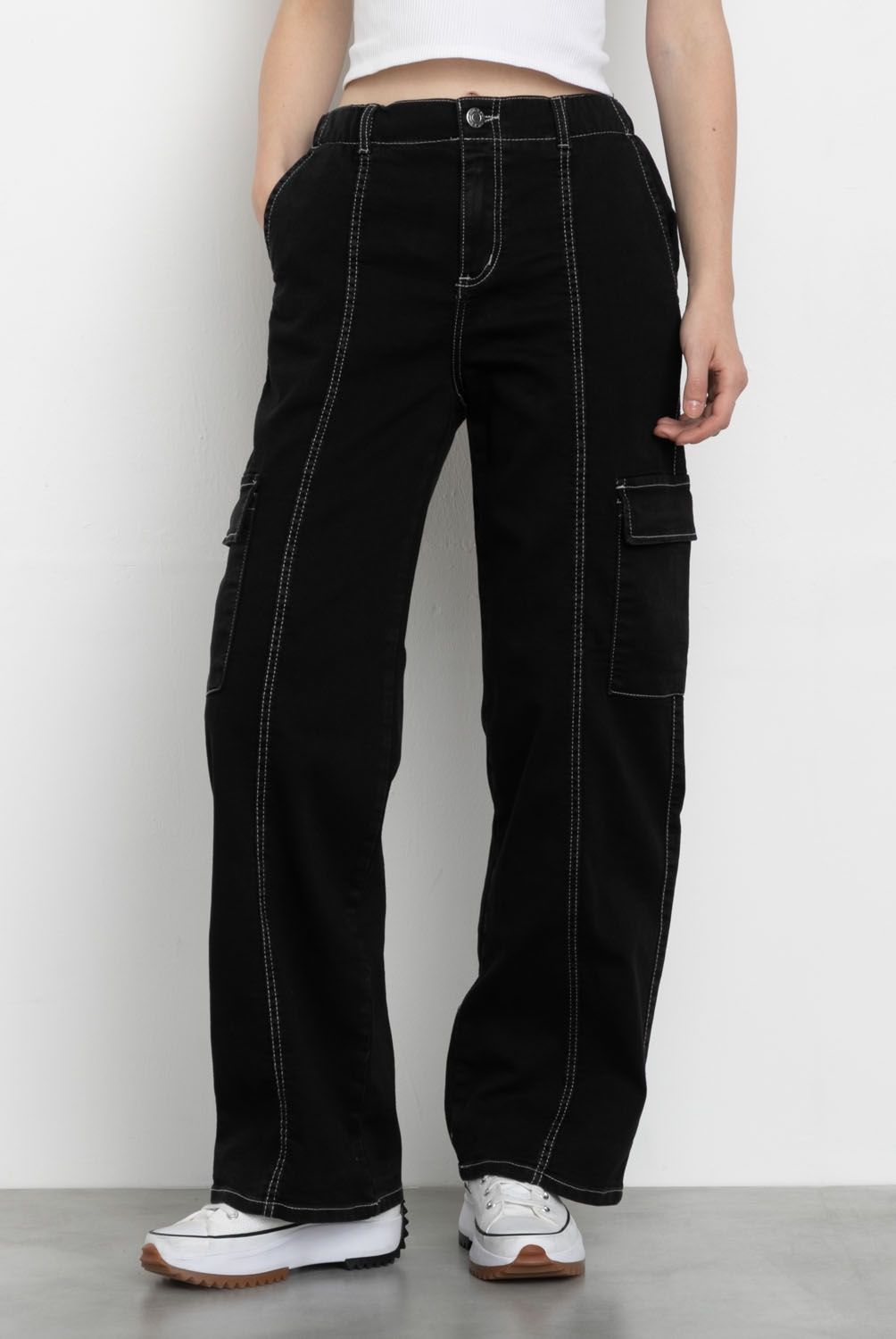 EFESIS - Jeans Cargo Tiro Alto Mujer Efesis