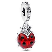 Charm Colgante Mariquita Roja Mujer