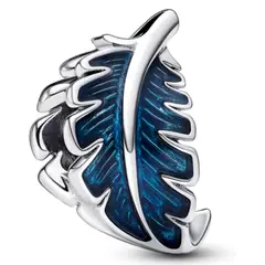 PANDORA - Charm Pluma Curvada Azul Mujer