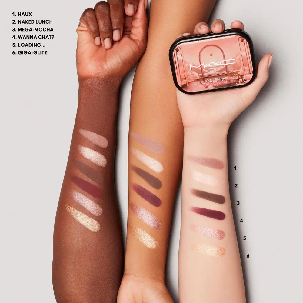 Mac Connect In Colour Eye Shadow Palette Embedded In Burgundy, foto 9