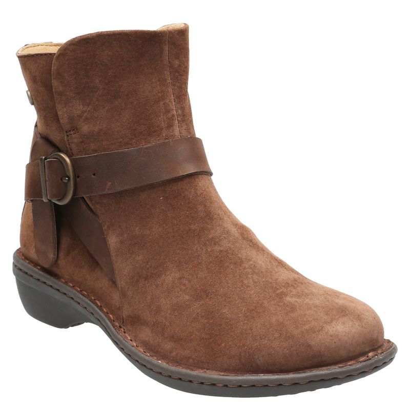 HUSH PUPPIES - Botín Mujer Cuero Café Hush Puppies
