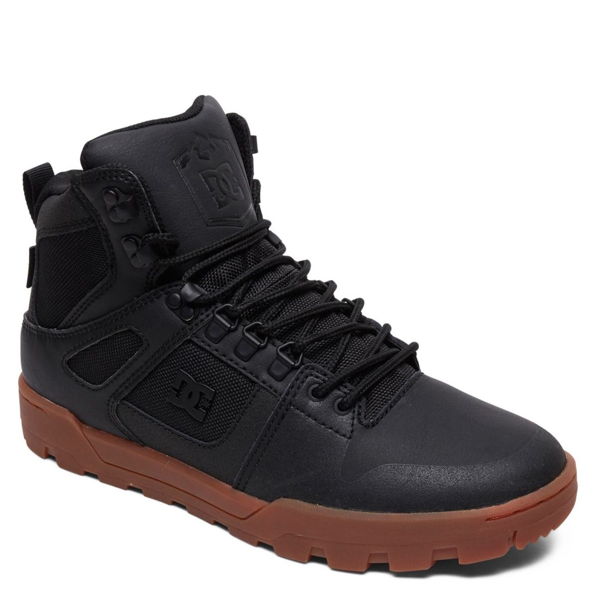 DC SHOES - Pure Zapatilla Skate Hombre Cuero Negro Dc Shoes