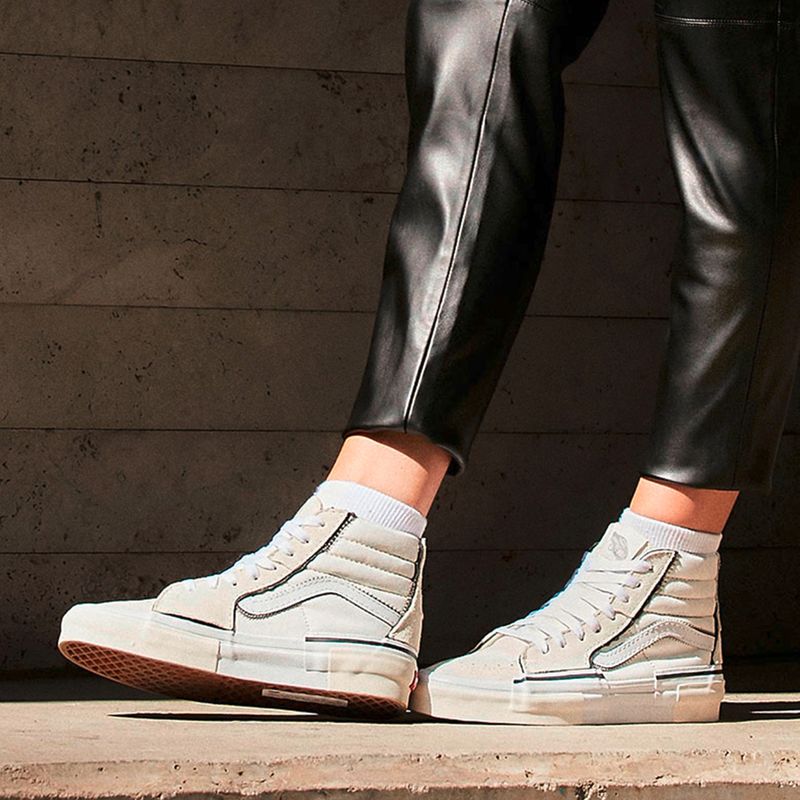 VANS - SK8-Hi Rearrange Zapatilla Urbana Mujer Beige/Khaki Vans