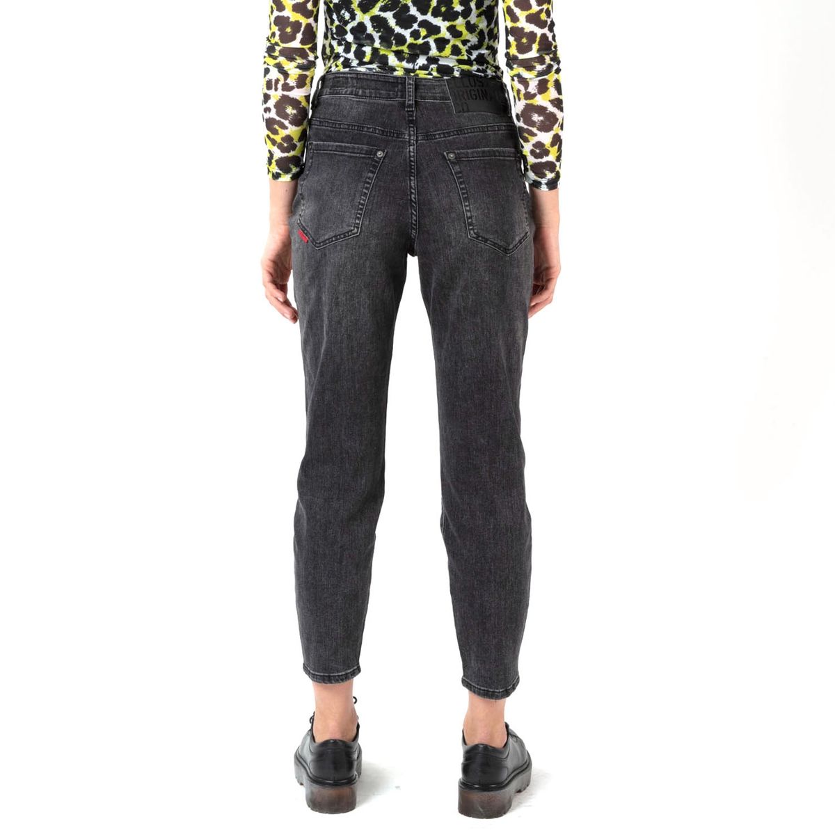 ELLUS - Jeans Mom Tiro Súper Alto Mujer Ellus