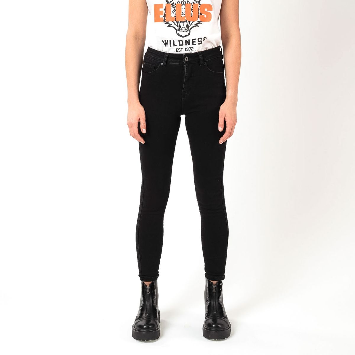 ELLUS - Jeans Skinny Tiro Alto Mujer Ellus