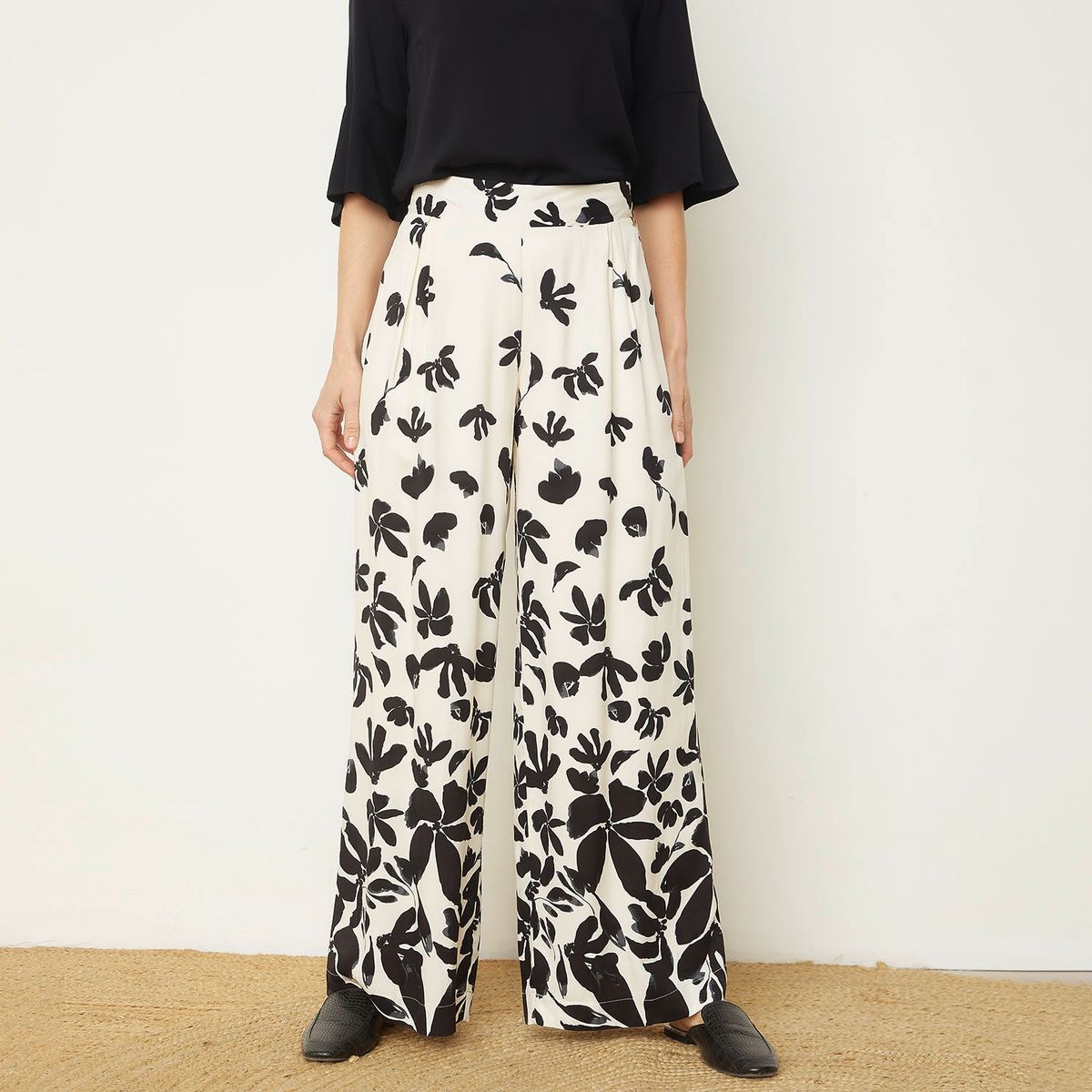 S COCCI - Stefano Cocci Pantalon Palazzo Tiro Alto Mujer