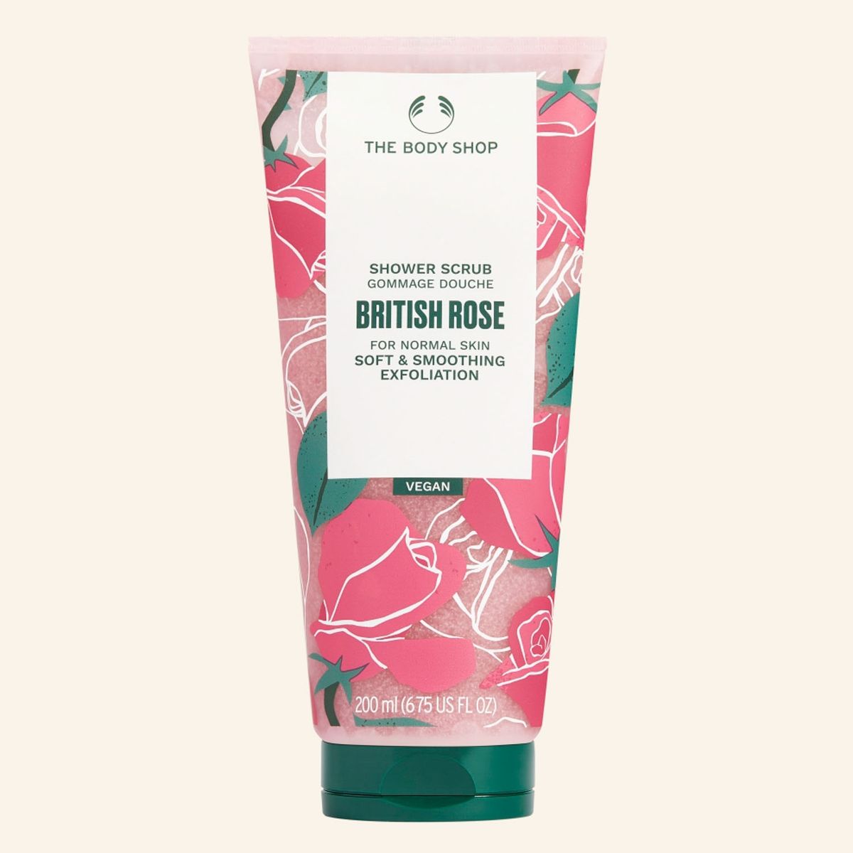 THE BODY SHOP - Exfoliante De Ducha Britis Rose 200Ml The Body Shop