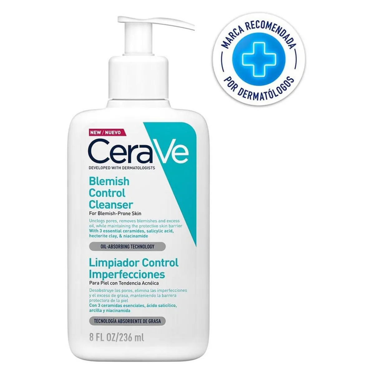 CERAVE - Limpiador Facial Control Imperfecciones 236 Ml Cerave