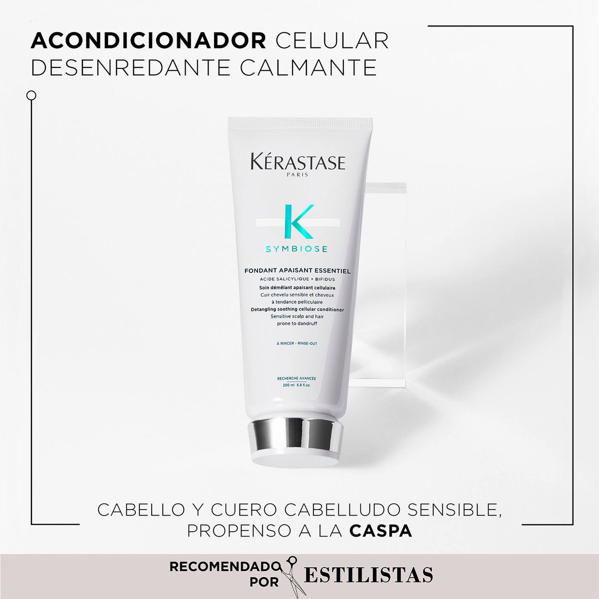 KERASTASE - Acondicionador anticaspa calmante Fondant Apaisant Essentiel Symbiose 200ml