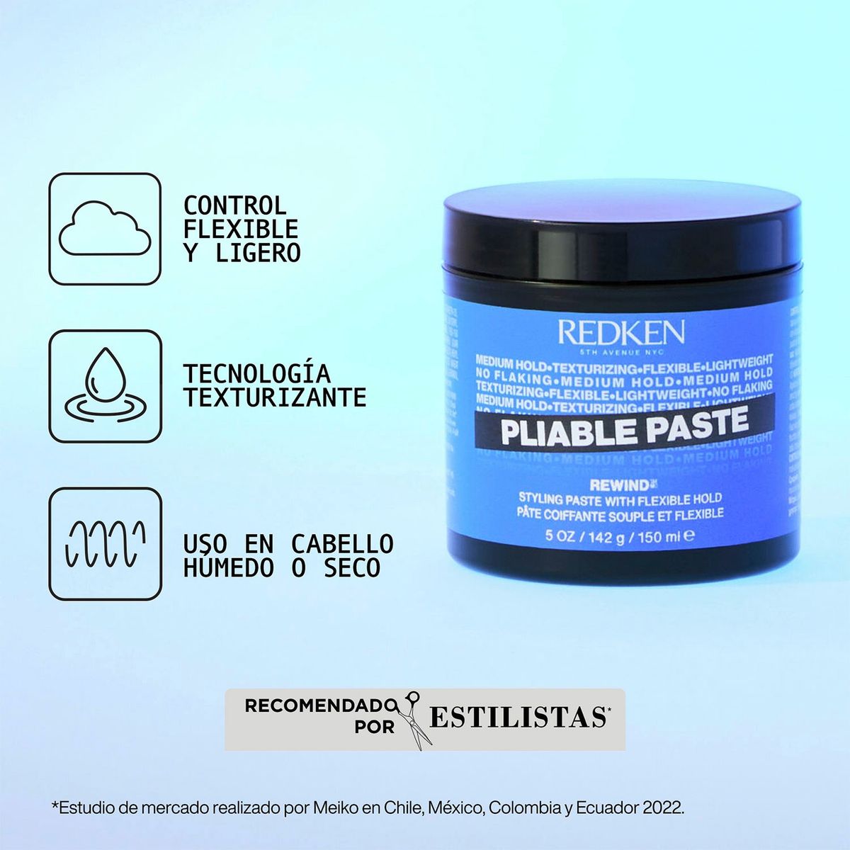 REDKEN - Crema Moldeadora Cabello Pliable Paste 150 Ml Redken