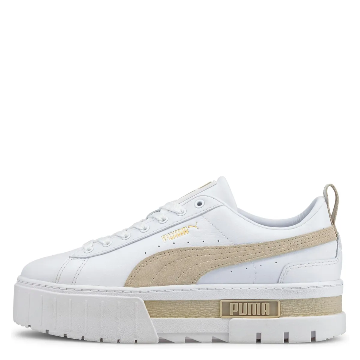 PUMA - Mayze Lth Zapatilla Urbana Mujer Blanco Puma
