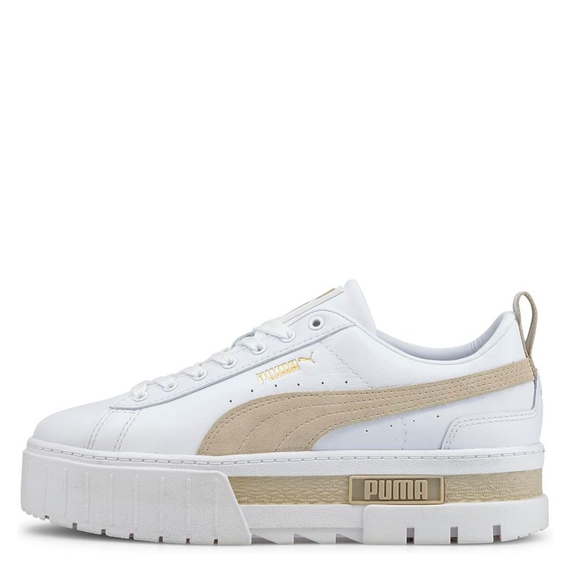 PUMA - Mayze Lth Zapatilla Urbana Mujer Blanco Puma