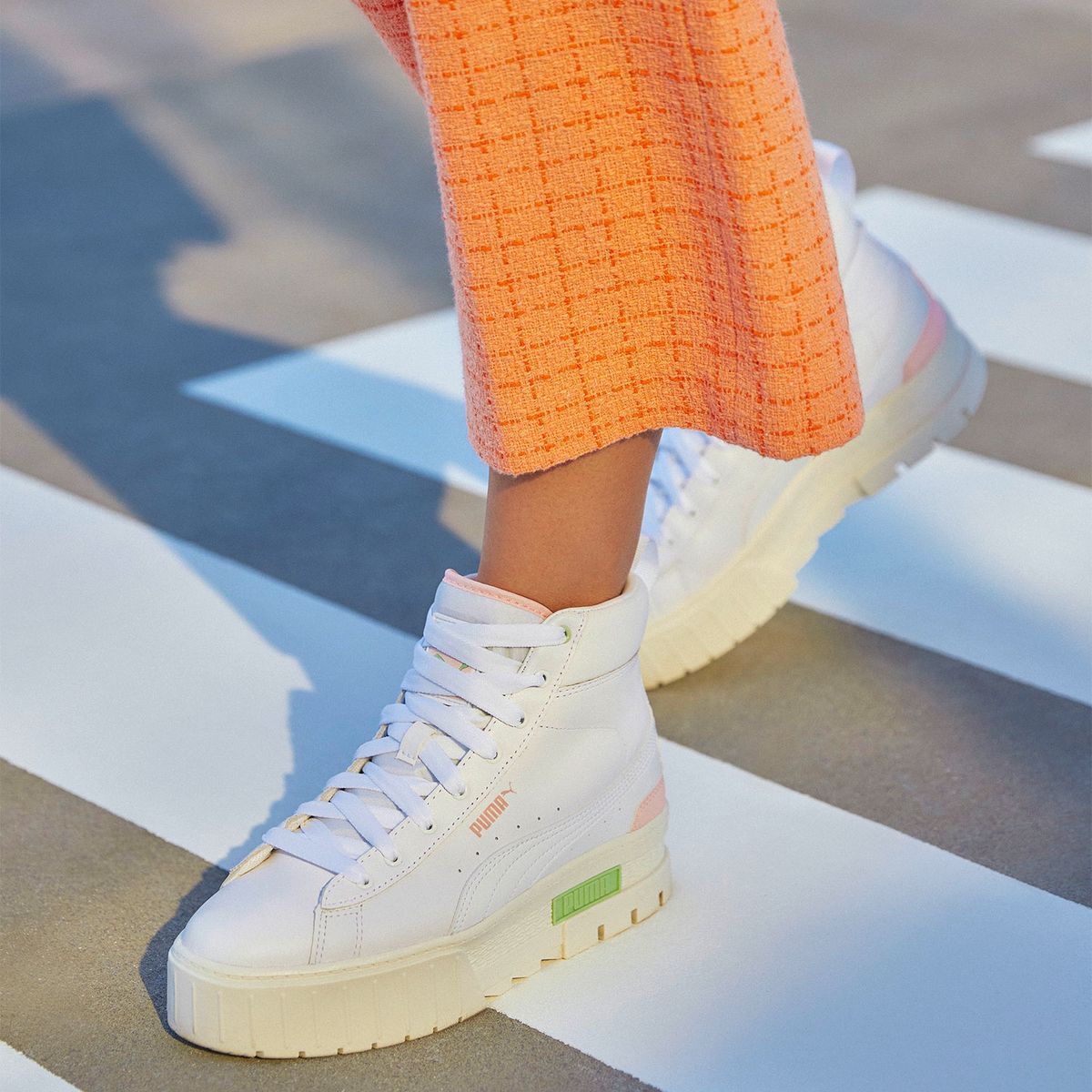 PUMA - Mayze Mid Binding  Zapatilla Urbana Mujer Blanco Puma