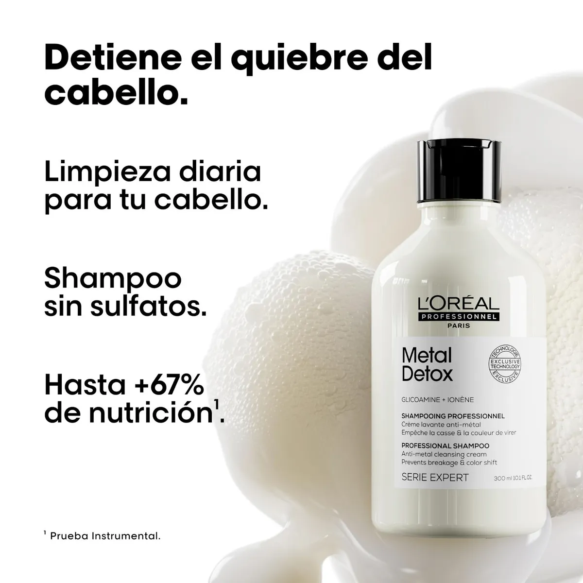 LOREAL PROFESSIONNEL - Set Profesional Anti Quiebre Detox Shampoo 300ml + Aceite 50ml Loreal Professionnel