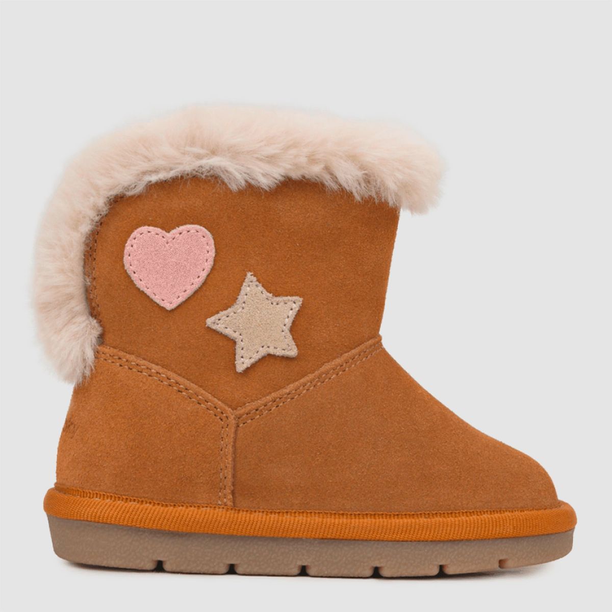 COLLOKY - Botín Con Chiporro Niña Cuero Café (21 a 27) Colloky