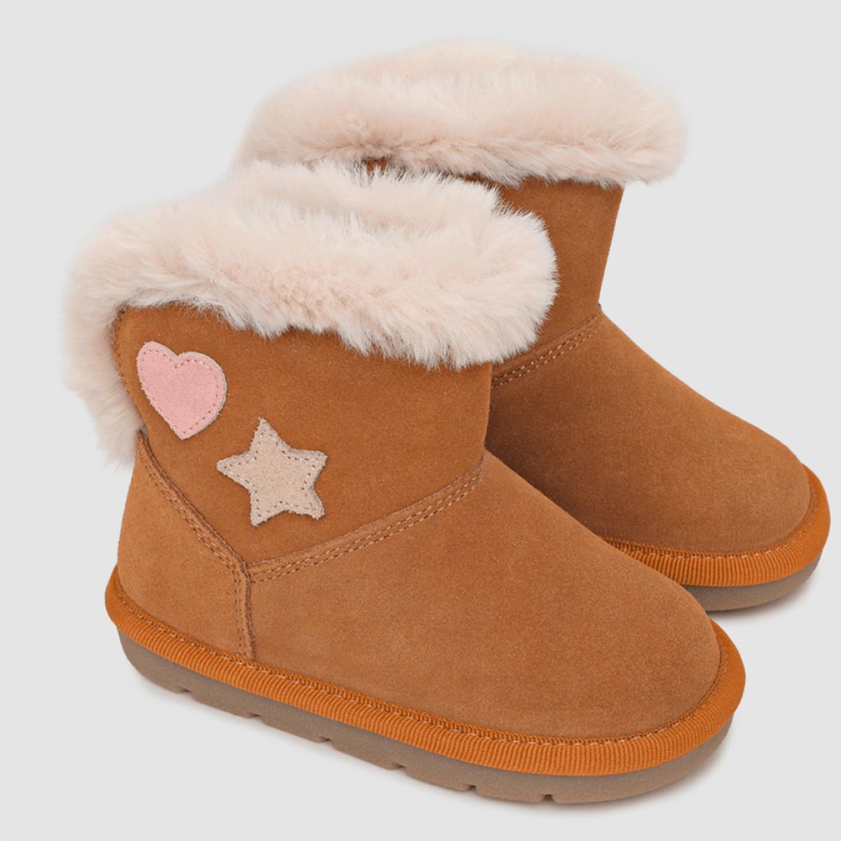 COLLOKY - Botín Con Chiporro Niña Cuero Café (21 a 27) Colloky