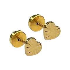 FIGAL ALTA JOYERIA - Aros Abridores Corazon Niña