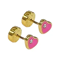 FIGAL ALTA JOYERIA - Aros Abridores Corazón Niña