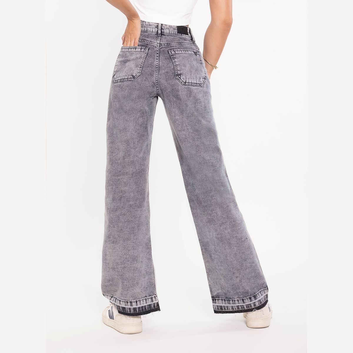 RAINDOOR - Jeans Flare Tiro Alto Mujer Raindoor