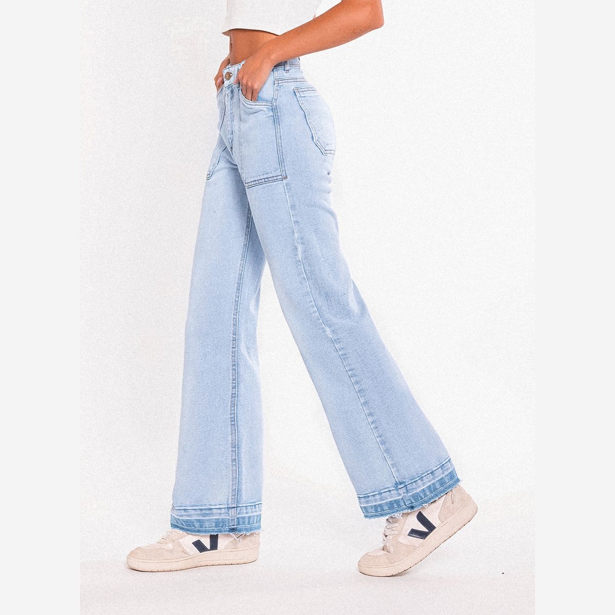 RAINDOOR - Raindoor Jeans Flare Tiro Alto Mujer
