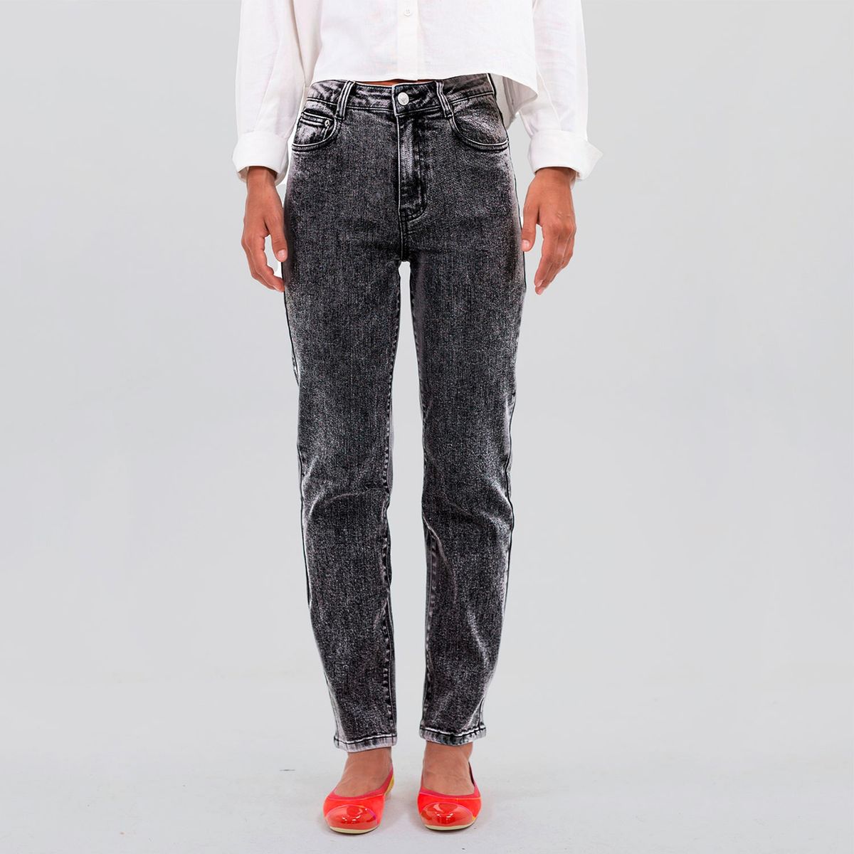 RAINDOOR - Jeans Mom Tiro Alto Mujer Raindoor