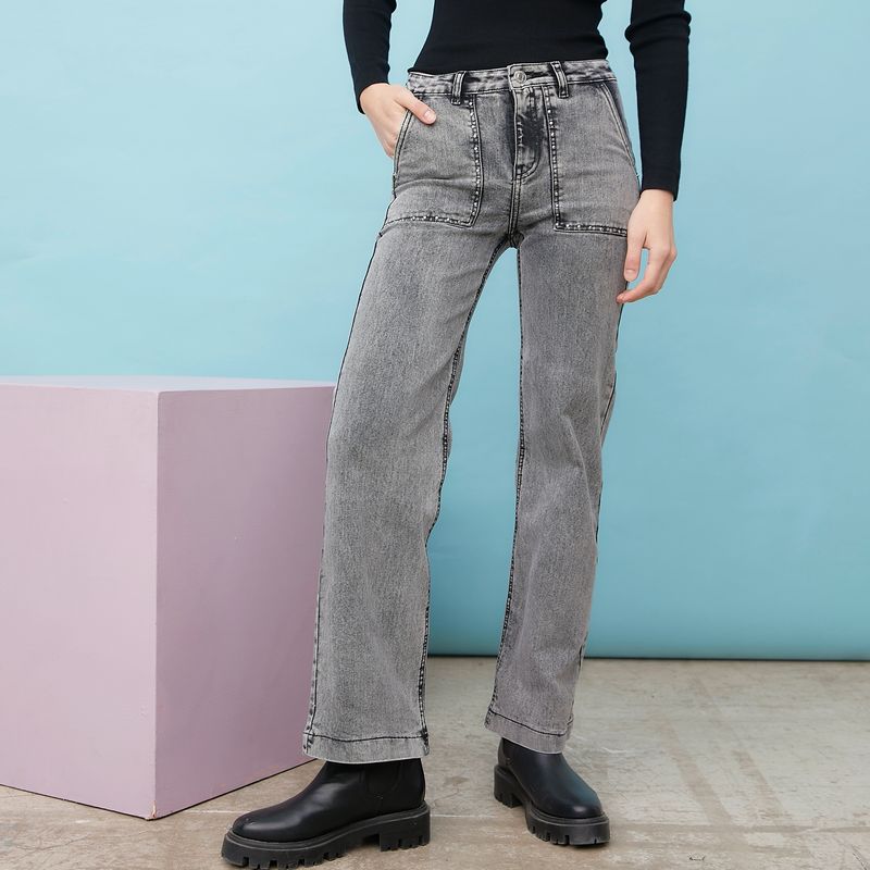 SYBILLA - Sybilla Jeans Straight Tiro Medio Mujer