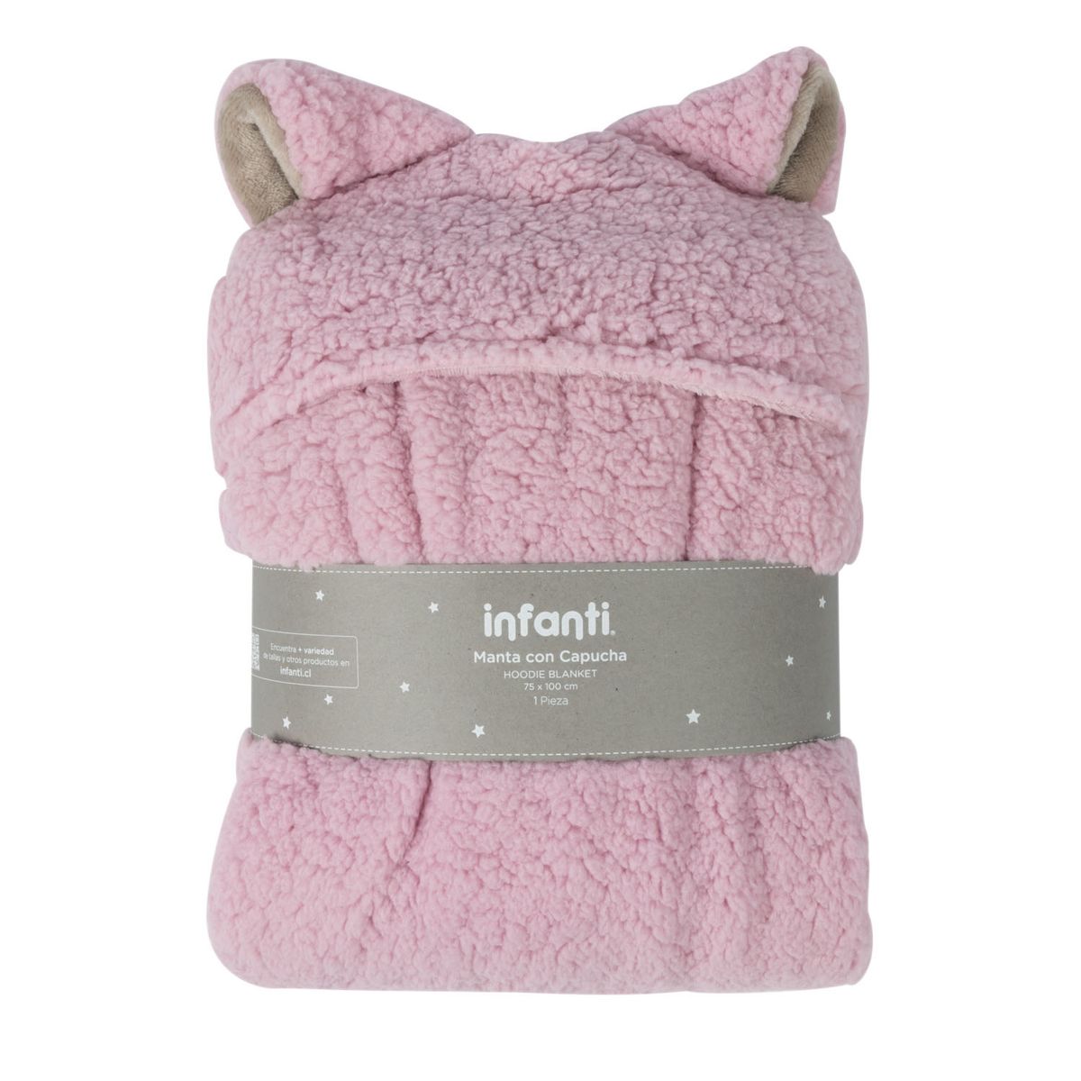 INFANTI - Frazada Poncho Sherpa Niña Infanti