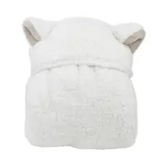 INFANTI - Frazada con Poncho Sherpa Blanco