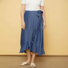 S COCCI - Stefano Cocci Falda Midi Lyocell Mujer