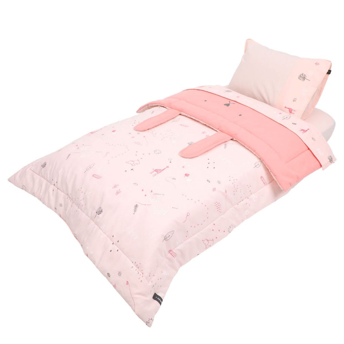 INFANTI - Set Cuna Colecho Rosado Infanti