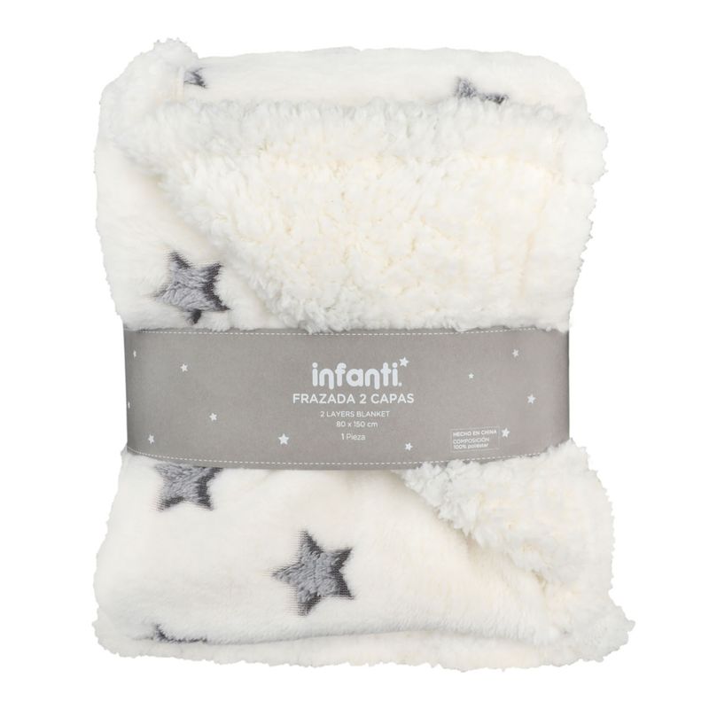 INFANTI - Frazada de Cuna Gris Infanti
