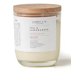 ELEMENTS & CO - Vela Aromatica Tea Lemongrass 180 Grs