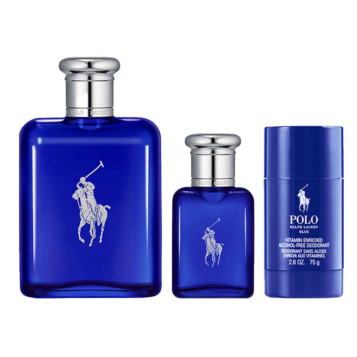 RALPH LAUREN - Set Perfume Hombre Polo Blue EDT 125Ml + 40Ml + Desodorante 75Gr Polo Ralph Lauren