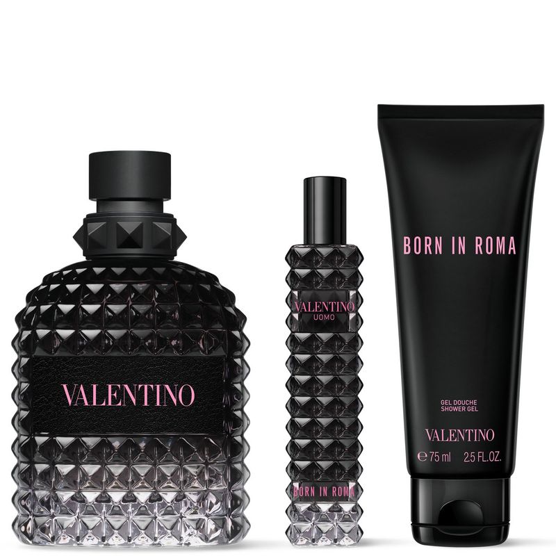 VALENTINO - Set Perfume Hombre Valentino Born in Roma Uomo EDT 100ML + 15ML + Shower Gel Valentino