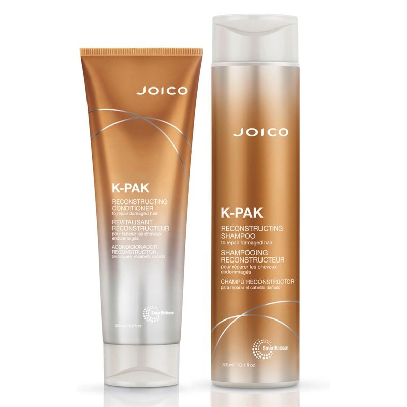 JOICO - Set Reconstructor Cabello Dañado Kpak - Lovers 500 Ml (Acondicionador 250 Ml + Shampoo 300 Ml Gratis) Joico