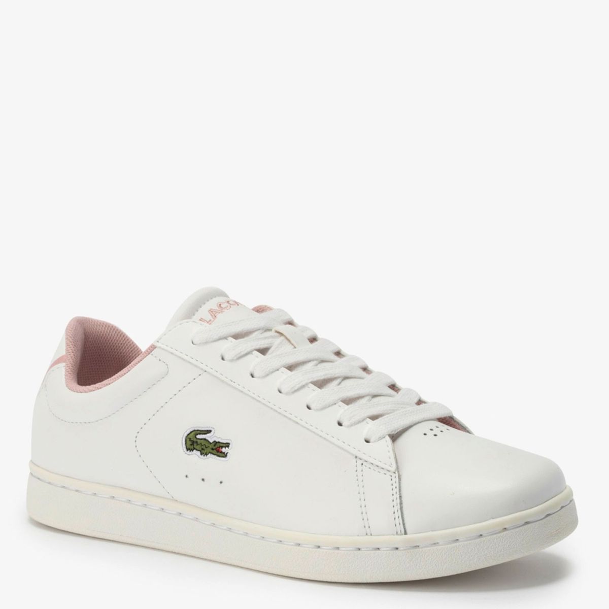 LACOSTE - Zapatilla Urbana Mujer Cuero Rosado Lacoste