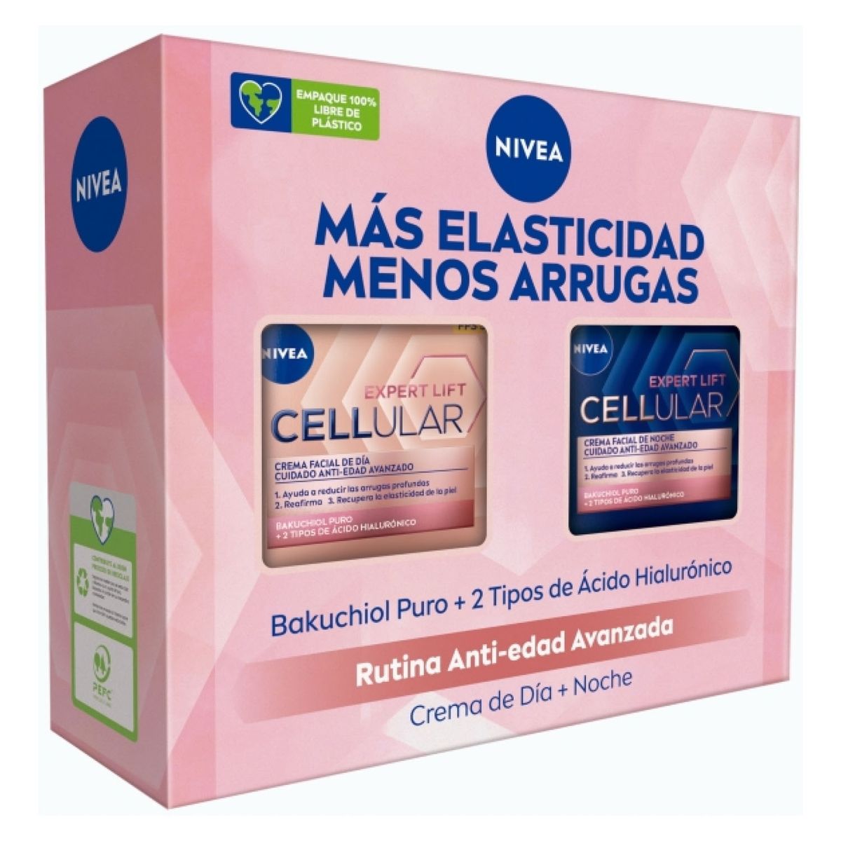 NIVEA - Pack Rutina NIVEA Anti-Arrugas Cellular Expert Lift Día 50ml + Noche 50ml