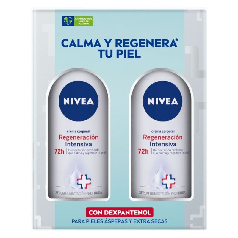NIVEA - Pack NIVEA Crema Corporal Regeneración Intensiva 400ml x2