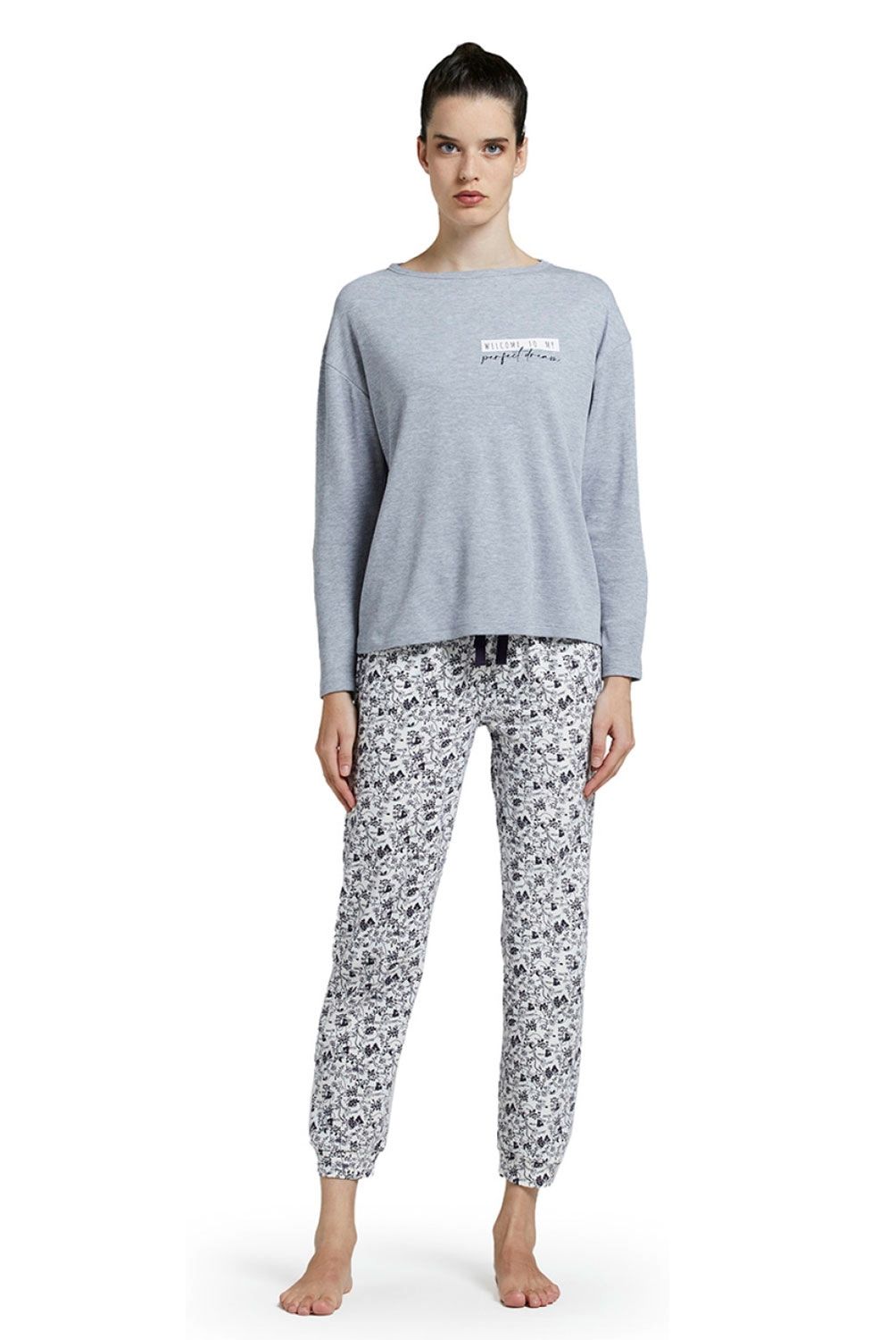 POMPEA - Pompea Pijama Manga Larga Mujer