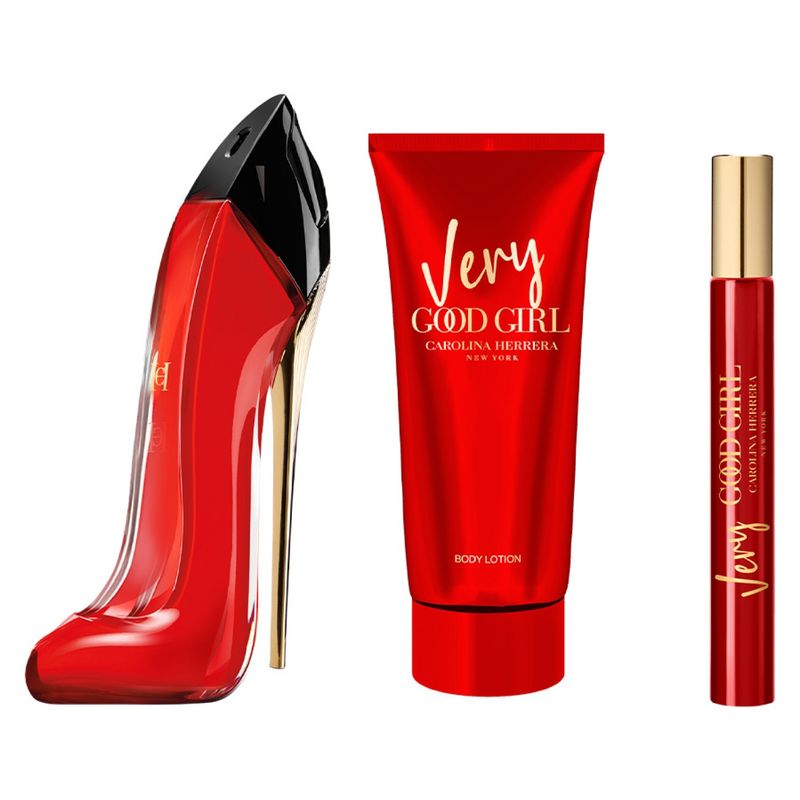 CAROLINA HERRERA - Set Perfume Mujer Very Good Girl Edp 80Ml + Body Lotion 100Ml + Megaspritzer 10Mlcarolina Herrera