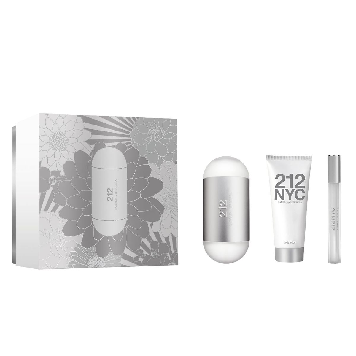 CAROLINA HERRERA - Set Carolina Herrera Perfume Mujer 212 NYC EDT 100ML + Body Lotion 100ML + Megaspritzer 10ML