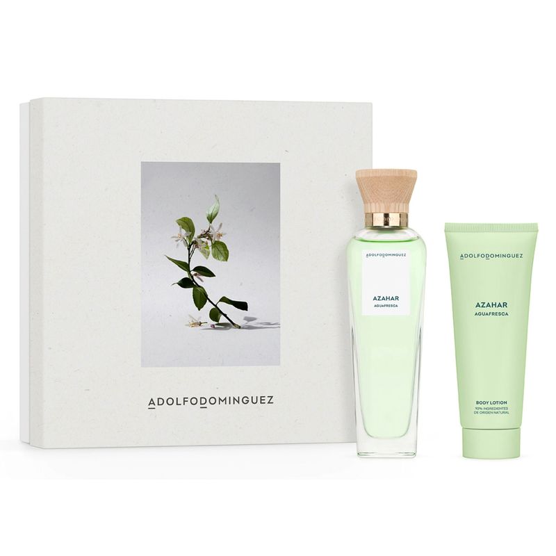 ADOLFO DOMINGUEZ - Set Perfume Mujer Agua Fresca De Azahar EDT 120Ml + Body Lotion 75Ml Adolfo Dominguez
