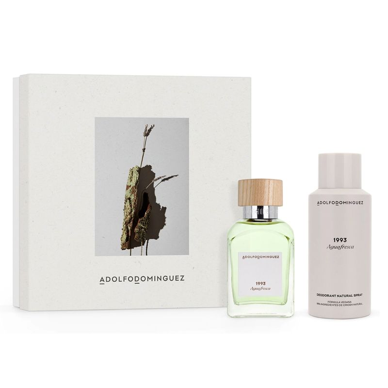 ADOLFO DOMINGUEZ - Set Perfume Hombre Agua Fresca 1993 EDT 120ML + Desodorante 150ML Adolfo Dominguez