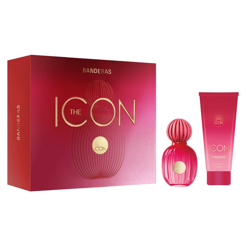 BANDERAS - Set Perfume Mujer The Icon EDP 50ML + Body Lotion 75ML Antonio Banderas