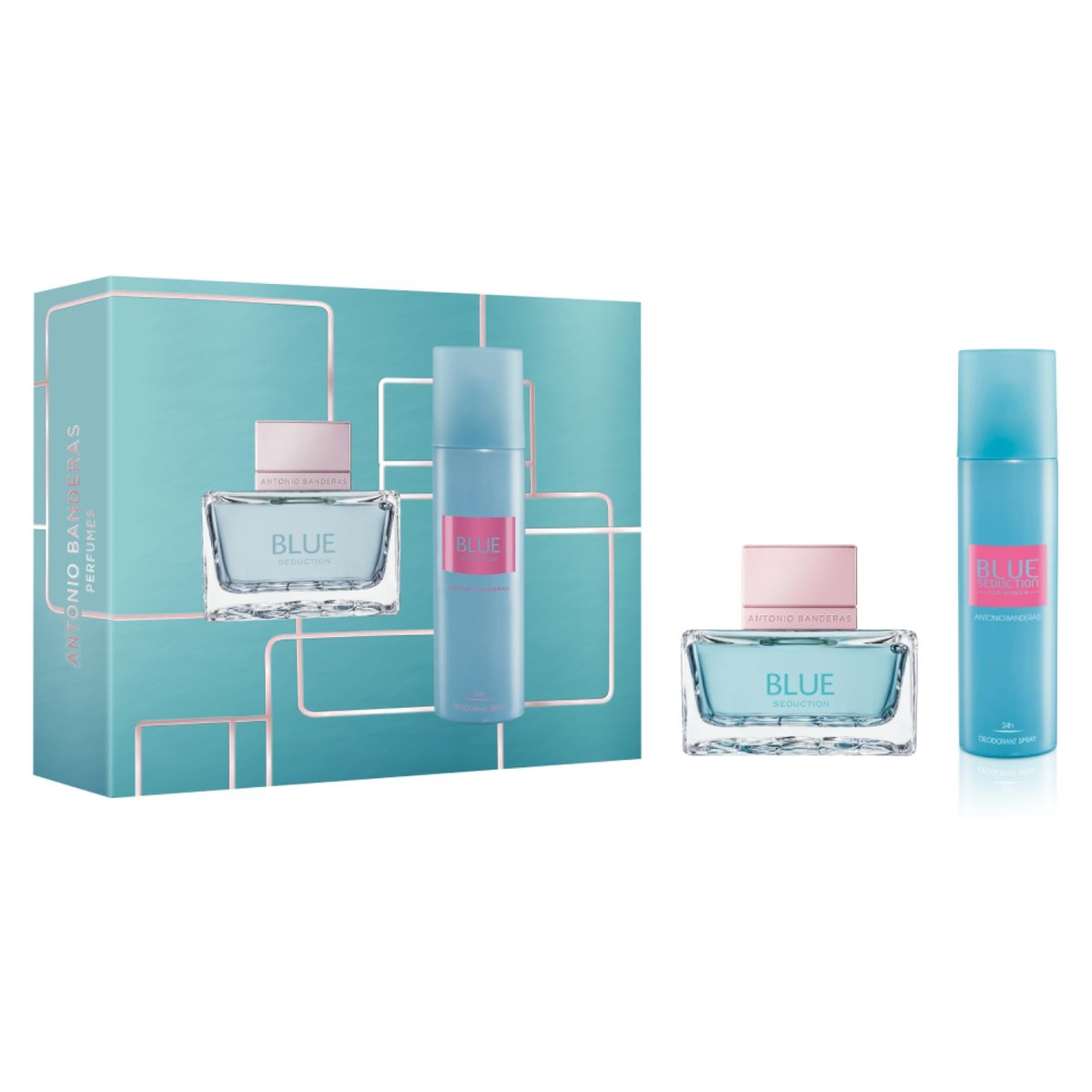 BANDERAS - Set Banderas Blue Seduction Woman EDT 80ML + Desodorante 150ML Antonio Banderas