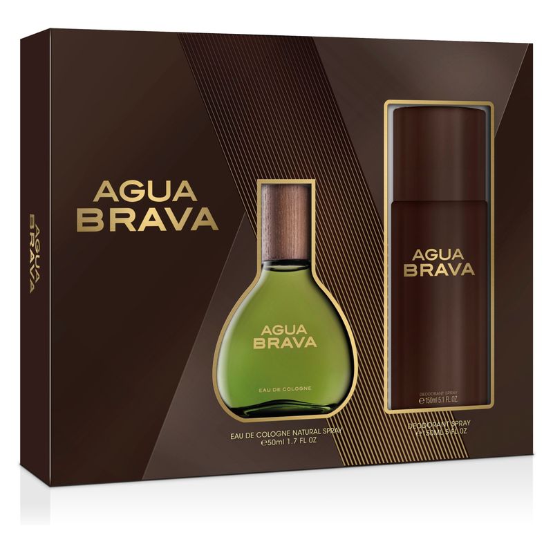 AGUA BRAVA - Set Perfume Hombre Agua Brava EDC 50ml + Desodorante 150ml Agua Brava
