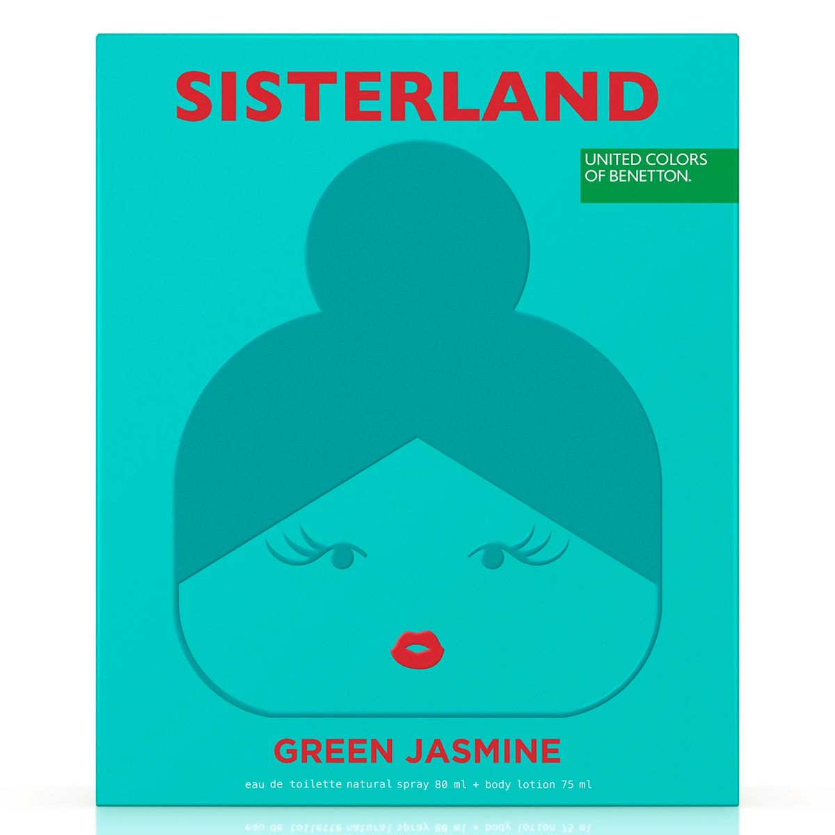 BENETTON - Set Benetton Sisterland Green Jasmine EDT 80ML + Body Lotion 75ML